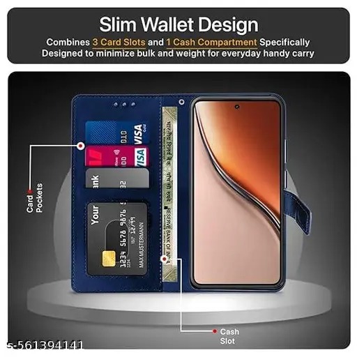REALME P3 5G BLUE FLIP COVER FOR GIRLS AND BOYS SIMPLE COVER TRENDING COVER - Image 3