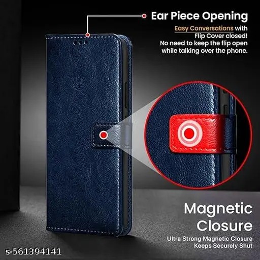 REALME P3 5G BLUE FLIP COVER FOR GIRLS AND BOYS SIMPLE COVER TRENDING COVER - Image 2